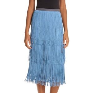 Rachel Comey Gyre Fringe Skirt - Periwinkle